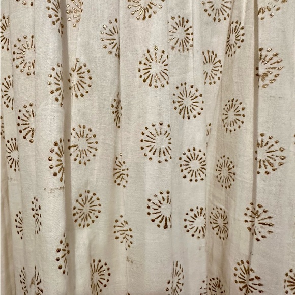 NWT. La Plage Beaufort white and gold detail maxi. Size small. - Picture 6 of 7